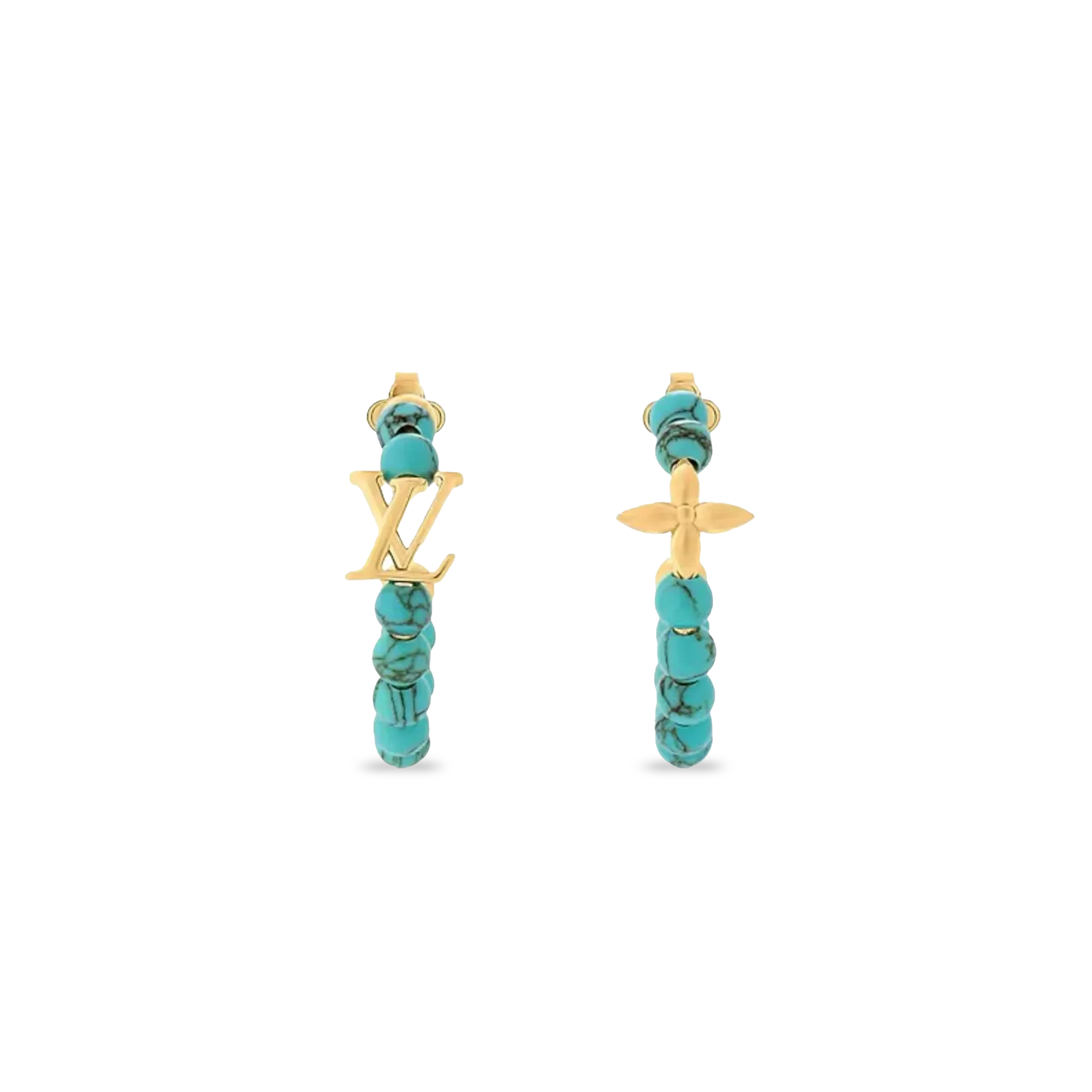 LOUIS VUITTON PEARLS FUSION EARRINGS M02039